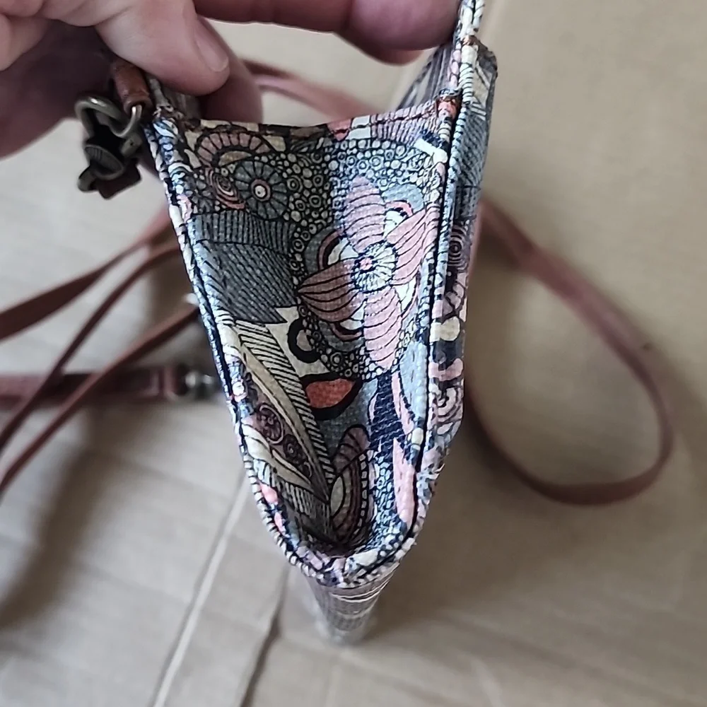Sakroots brown floral crossbody purse - Picture 7 of 8